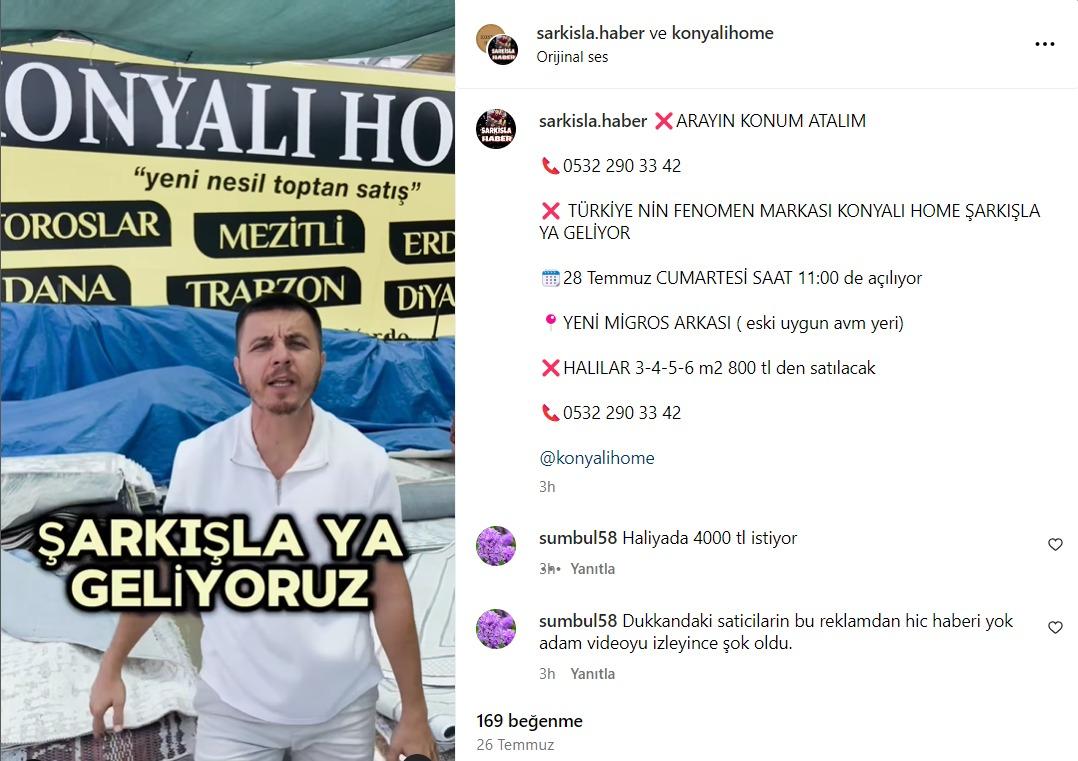 Konyalı Home Sarıkışla'da